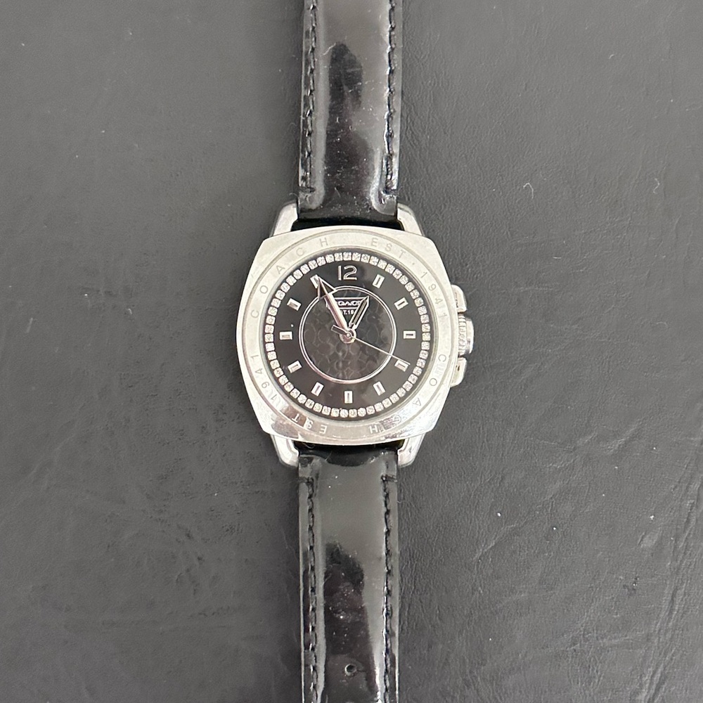 Coach Women’s Watch Patent Leather Band